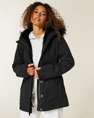 Faux Fur-Lined Parka