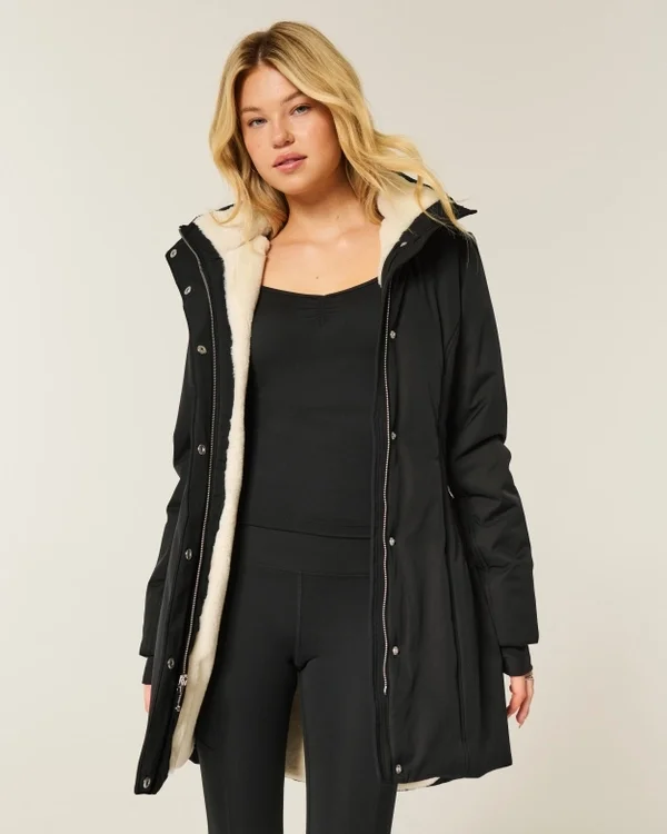 Faux Fur-Lined Parka Faux Fur-Lined Parka