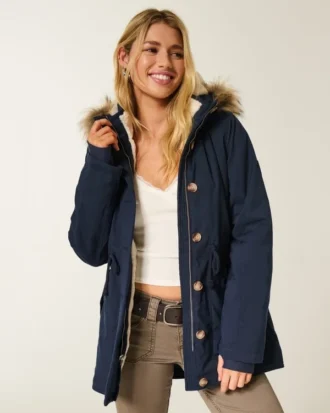 Faux Fur-Lined Parka