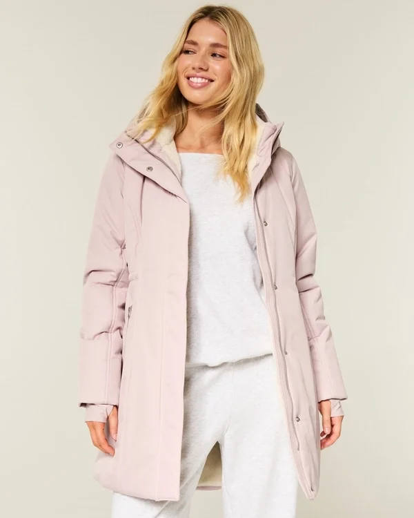 Faux Fur-Lined Parka Faux Fur-Lined Parka