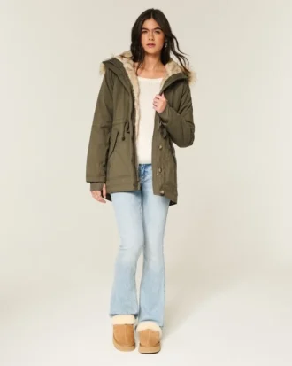 Faux Fur-Lined Parka