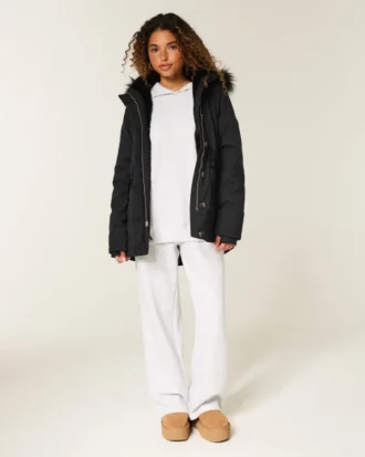Faux Fur-Lined Parka