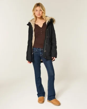 Faux Fur-Lined Parka