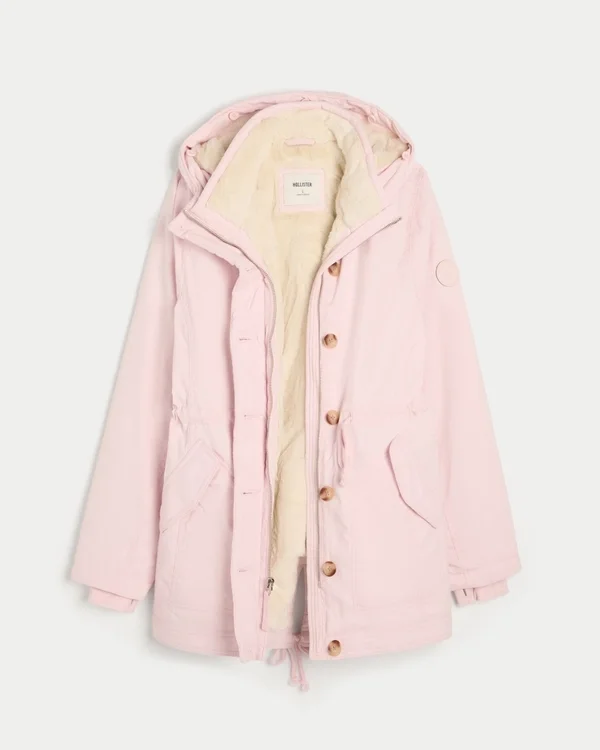 Faux Fur-Lined Parka Faux Fur-Lined Parka