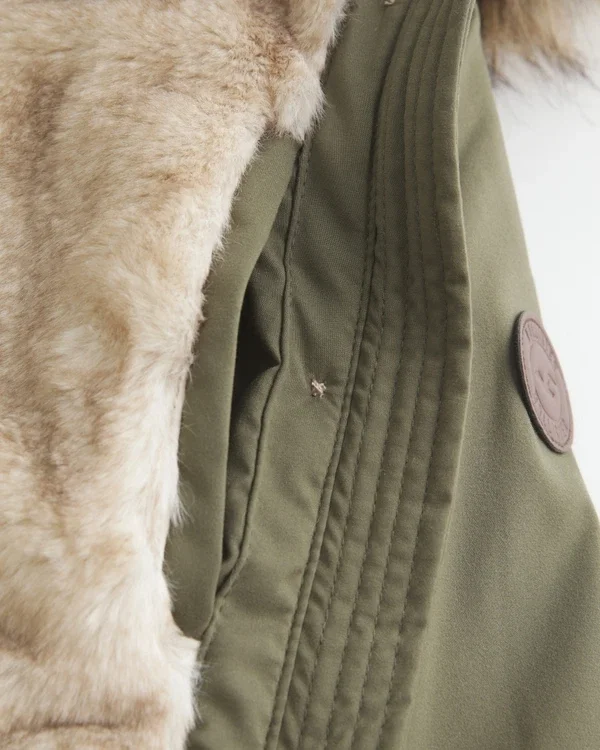 Faux Fur-Lined Parka Faux Fur-Lined Parka