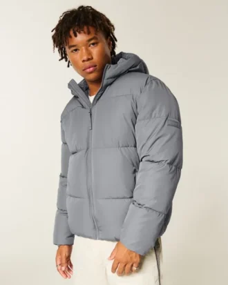 Faux Fur-Lined Puffer Jacket