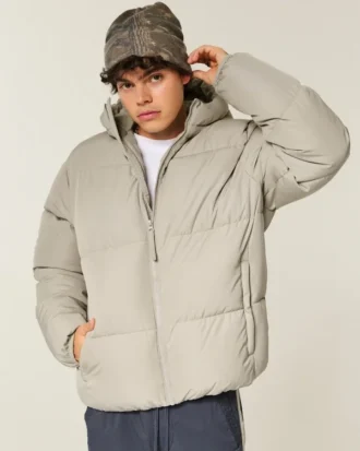 Faux Fur-Lined Puffer Jacket