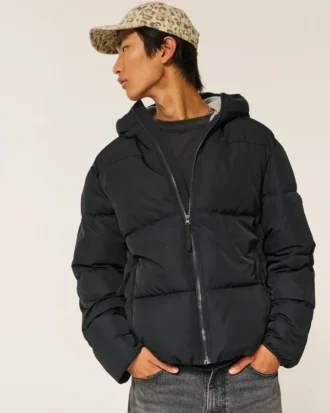 Faux Fur-Lined Puffer Jacket
