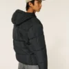 Faux Fur-Lined Puffer Jacket