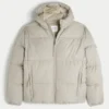Faux Fur-Lined Puffer Jacket