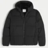 Faux Fur-Lined Puffer Jacket