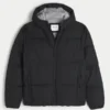 Faux Fur-Lined Puffer Jacket