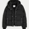 Faux Fur-Lined Puffer Jacket