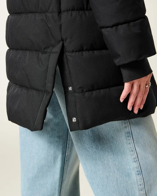 Faux Fur-Lined Puffer Parka Faux Fur-Lined Puffer Parka