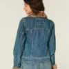 Faux Fur Trim Denim Jacket