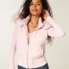 Faux Fur Trim Hooded Y2K Vest Faux Fur Trim Hooded Y2K Vest