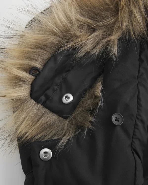 Faux Fur Trim Hooded Y2K Vest Faux Fur Trim Hooded Y2K Vest