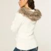 Faux Fur Trim Logo Graphic Zip-Up Hoodie Faux Fur Trim Logo Graphic Zip-Up Hoodie
