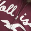 Faux Fur Trim Logo Graphic Zip-Up Hoodie Faux Fur Trim Logo Graphic Zip-Up Hoodie