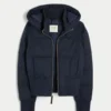Faux Fur Trim Puffer Bomber Jacket Faux Fur Trim Puffer Bomber Jacket