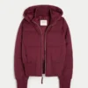 Faux Fur Trim Puffer Bomber Jacket Faux Fur Trim Puffer Bomber Jacket