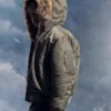 Faux Fur Trim Zip-Up Bomber Jacket