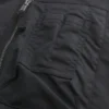 Faux Fur Trim Zip-Up Bomber Jacket