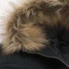 Faux Fur Trim Zip-Up Bomber Jacket