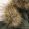 Faux Fur Trim Zip-Up Bomber Jacket