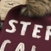 Faux Fur Trim Zip-Up Logo Graphic Hoodie Faux Fur Trim Zip-Up Logo Graphic Hoodie