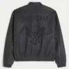 Faux Leather Hollywood Graphic Jacket
