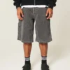 Flame Graphic Super Baggy Denim Painter Shorts Flame Graphic Super Baggy Denim Painter Shorts
