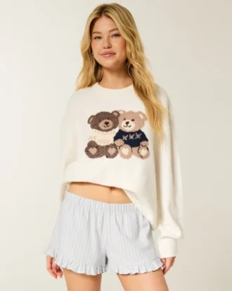 Flannel Ruffle Shorts