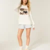 Flannel Ruffle Shorts