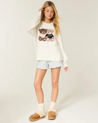 Flannel Ruffle Shorts