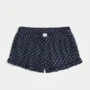 Flannel Ruffle Shorts