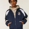 Fleece-Lined Real Madrid CF Graphic Track Jacket