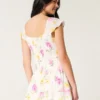 Flutter Sleeve Skort Dress