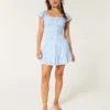 Flutter Sleeve Skort Dress