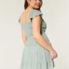 Flutter Sleeve Skort Dress