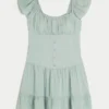 Flutter Sleeve Skort Dress