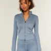 Gilly Hicks Active Recharge Bow Double Zip Jacket
