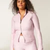 Gilly Hicks Active Recharge Bow Double Zip Jacket