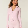 Gilly Hicks Active Recharge Bow Double Zip Jacket