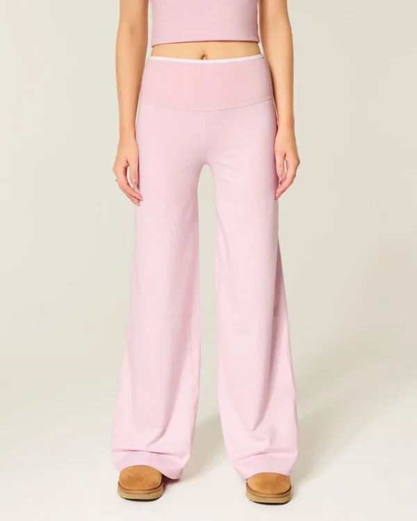 Gilly Hicks Active Recharge Foldover Wide-Leg Pants Gilly Hicks Active Recharge Foldover Wide-Leg Pants