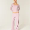 Gilly Hicks Active Recharge Heart-Tipped Baggy Pants