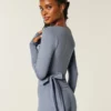 Gilly Hicks Active Recharge Long-Sleeve Wrap Top