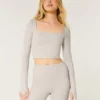 Gilly Hicks Active Recharge Square-Neck Top
