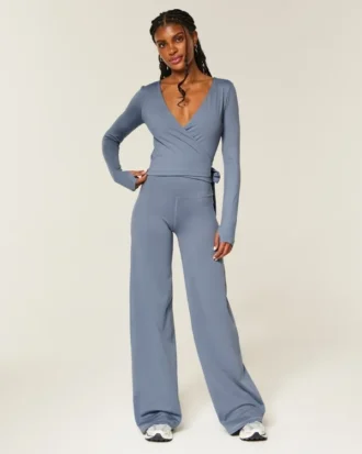 Gilly Hicks Active Recharge Wide-Leg Pants