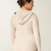 Gilly Hicks Cable-Knit Zip-Up Hoodie Sweater